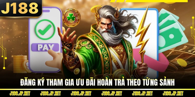 Đăng ký tham gia ưu đãi hoàn trả theo từng sảnh